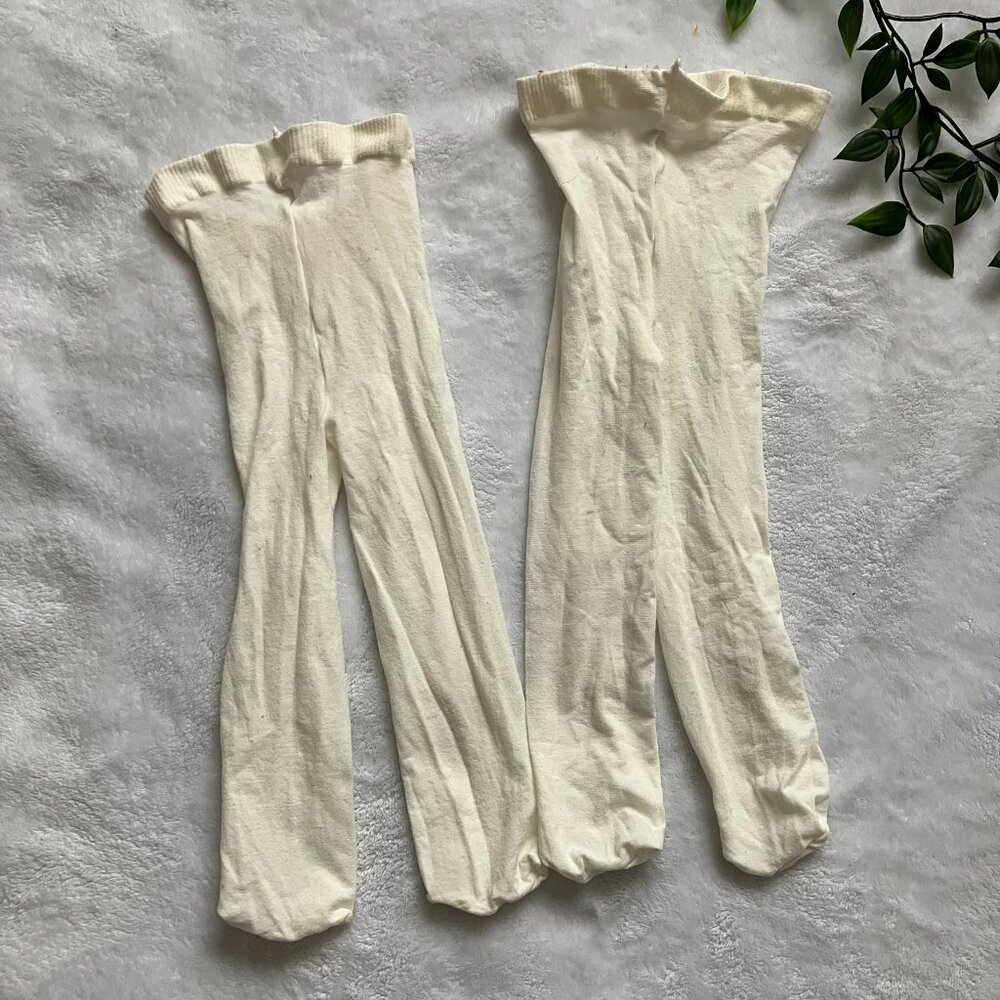 FREE Add-On 2-Pack White Footed Tights 12-24M